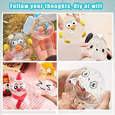 Nano Tape Bubbles Kit, Double Sided Tape Magic Plastic Bubbles Balloon, Double Sided Super Elastic Bubble Plastic for Party Favors Gifts Fidget Toy