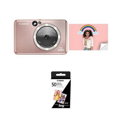 Canon IVY CLIQ+2 Instant Camera Printer + App, Rose Gold #4519C001