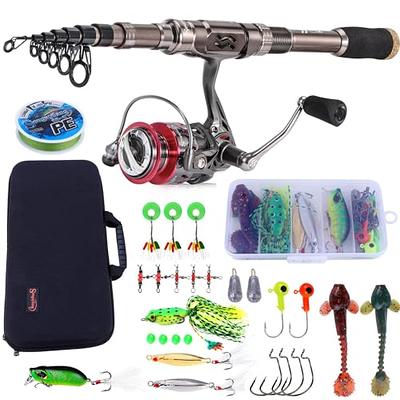 Sougayilang Fishing Rod Reel Combos, 24Ton Carbon Fibre, Portable