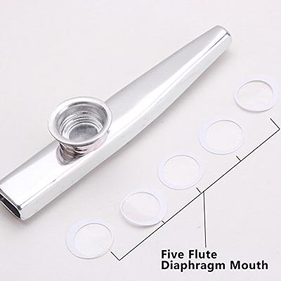 Aluminum Kazoo Flute Harmonica With 5 Diaphragms Kazoo Instrument