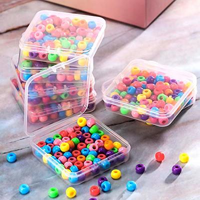 BENECREAT 20Pack PP Round Bead Storage Containers Cylinder Bead Containers  Clear Storage Organizer Box 2x0.7 inch with Screw Lids for Eye Shadow,  Powder, Beads, Jewelry and Small Items : : Home 