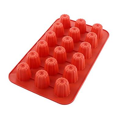 Cavity Silicone Mould Cannele Mould Chocolate Molds Cake Pan Baking Tray  For for Making Cupcake Fondant Mousse Muffin Jelly Ice Pudding(18-Cavity) -  Yahoo Shopping