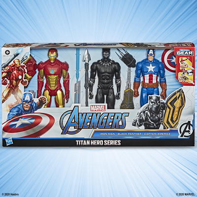 Marvel: Avengers Titan Hero Series Black Panther, Thor, and Iron Man Kids  Toy Action Figure for Boys and Girls Ages 4 5 6 7 8 and Up