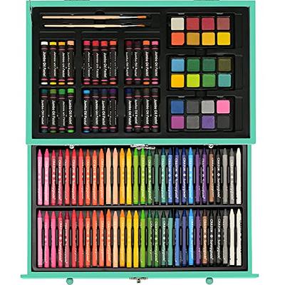 Sunnyglade 145 Piece Deluxe Art Set, Wooden Art Box & Drawing Kit with  Crayons, Oil Pastels, Colored Pencils, Watercolor Cakes, Sketch Pencils,  Paint Brush, Sharpener, Eraser, Color Chart (Green) - Yahoo Shopping