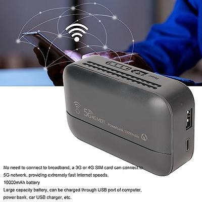 Portable 4G LTE Mobile Hotspot, 5G Network WiFi Router, 300Mbps  Transmission Rate, Up to 10 WiFi Users, WiFi Modem with SIM Card Slot for  Desktop PC Laptop, Black - Yahoo Shopping