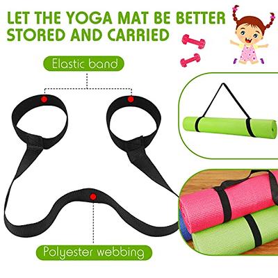 12 Pcs Bulk Yoga Mats with 12 Pcs Carrying Straps, 68 x 24 x 0.16