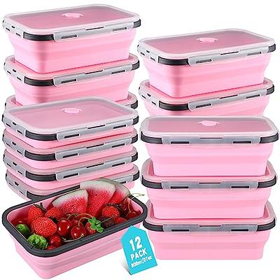 HAKEEMI Glass Meal Prep Containers 10 Pack, Glass Food Storage Containers  with Snap Locking Lids Airtight Built in Air Vents, Glass Containers for  Lunch, Microwave/Dishwasher Safe, Pink - Yahoo Shopping