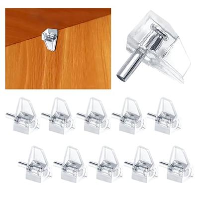 20 Pieces 3 Mm Shelf Pins Clear Support Pegs Cabinet Shelf Pegs Clips Shelf  Support Holder Pegs For