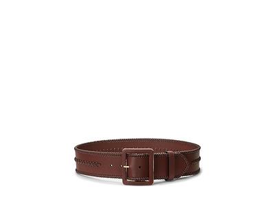 Lauren Ralph Lauren Women's Reversible Crosshatch Leather Belt