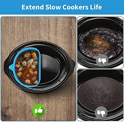 Silicone Slow Cooker Liners Fit for Crockpot & Hamilton Beach 6QT, Silicone Slow  Cooker Divider Liner, Reusable//Leakproof/ Slow Cooker Accessories Cooking  Liner for Most 6 Quart Slow Cooker