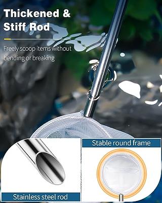 Pawfly Aquarium Shrimp Net 2 Inch Tiny Fish Tank Net with Extendable  Stainless Steel Handle Soft