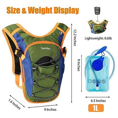  Nepest Hydration Pack Backpack for Women & Men, Lightweight Water  Backpack with 2L Water Bladder for Hiking Cycling Running Biking, Black :  Sports & Outdoors