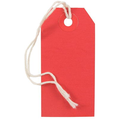 JAM Paper White Tiny Gift Tags with String, 100ct.