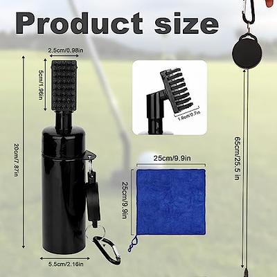  Nuanchu 10 Packs 3 In 1 Retractable Multiple Use Golf Club  Cleaner Tool Portable Golf Club Brush Golf Club Cleaning Kit