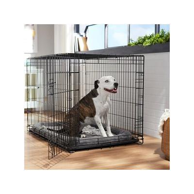 Frisco Eyelash Orthopedic Dog Crate Mat, Smoky Gray, 48-in