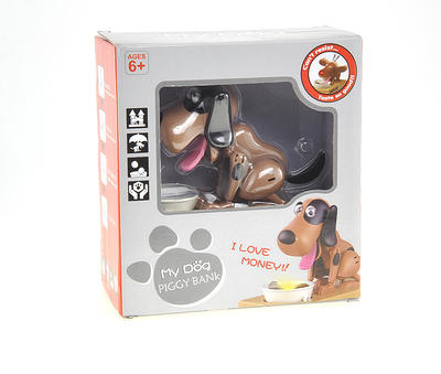 CoinCollector My Dog Piggy Bank - Futuristic Being Coin Munching Toy Money  Box - Black 