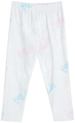  Fila Girls' Active Leggings Set - 2 Piece Performance T-Shirt  and Capri Leggings - Shirt and Yoga Pants Clothing Set (7-12), Size 7-8,  Light Grey/Pink Logo: Clothing, Shoes & Jewelry