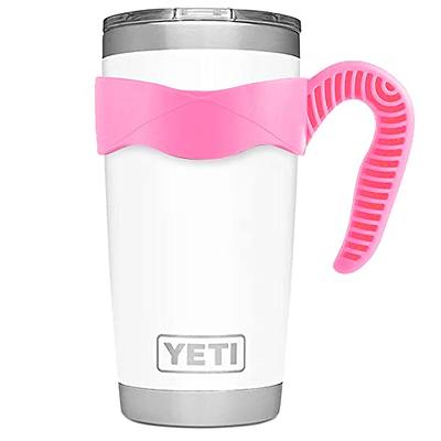 Tumbler Handle for 20 oz Yeti Rambler Cooler Cup, Rtic Mug, Sic, Ozark  Trail Grip and more (20 Oz, Pink) 