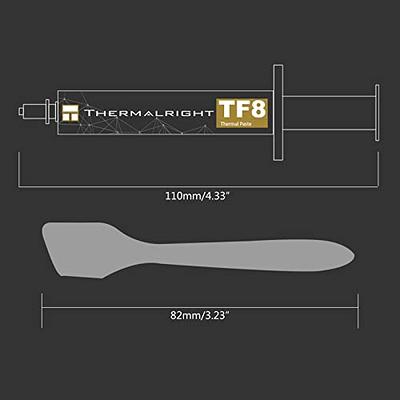 TF8 Thermal Compound Paste 13.8 W/mK, Carbon Based High Performance,  Heatsink Paste for All CPU Coolers, 2 Grams with Tool