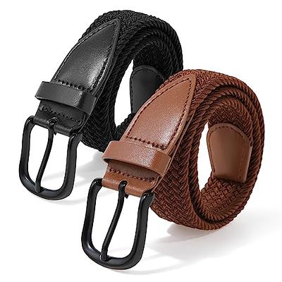 Jasgood Men's Braided Leather Belt