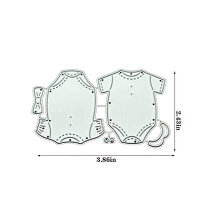 Qoiseys Baby Clothes Metal Die Cuts for Card Making,Cutting Dies