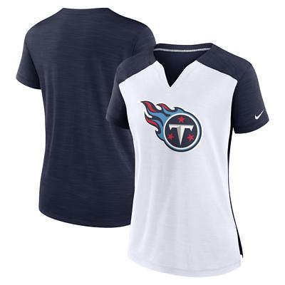 Tennessee Titans Majestic V Tie-Dye T-Shirt - Light Blue