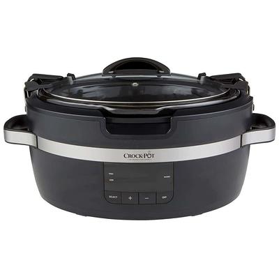 Crockpot 6-qt. Cook And Carry Manual Slow Cooker With Little Dipper  Warmer.|4162