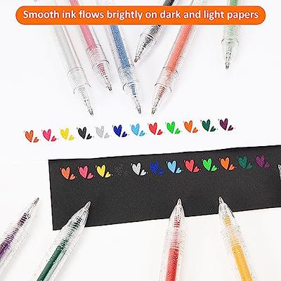 ZSCM 160 Colors Pens Include 156 Glitter Pens 4 Metallic Sparkle Pen Canvas  Bag For Adults Coloring Books Scrapbook