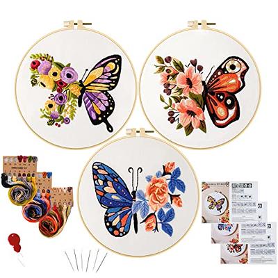 Embroidery Starter Kit for Beginners Stamped Cross Stitch Kits