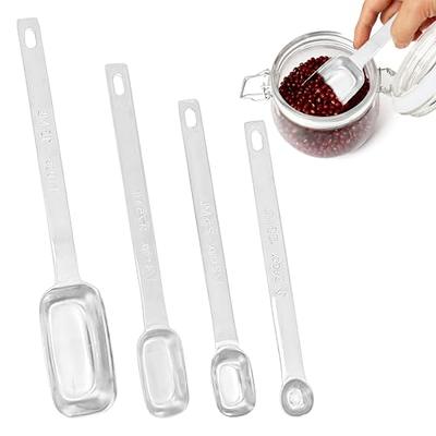 Chef Craft 4 Piece Nesting Stainless Steel Measuring Spoon Set - 1/4  Teaspoon to 1 Tablespoon