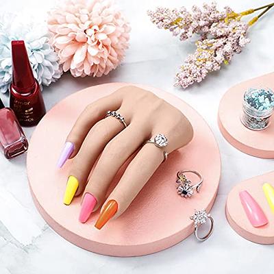 1pc Nail Practice Hand For Acrylic Nails, Mannequin Hand For Nails Practice,  Flexible Bendable Fake Hand Manicure Nail Practice Hand