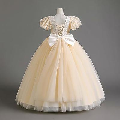 Girls Ball Gown Dress Wedding Princess Bridesmaid Party Prom Birthday for  Kids