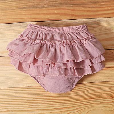 Baby Girls White Pink Christening Knickers  Baby Cotton Frilly Pants 