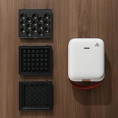 3 in 1 Breakfast Sandwich Maker Nonstick Panini Press Waffle Maker Bubble waffle  Egg puffs Electric Grill with Non-stick Coating & Removale Plates - Yahoo  Shopping