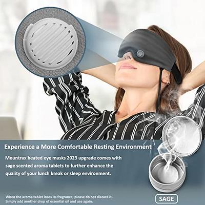 FSA HSA Eligible Eye Massager with Heat for Migraines with Compression and