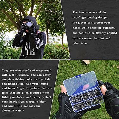 Drasry Touchscreen Fishing Gloves Two-Finger Cut Suitable for 46℉ to 86℉  Neoprene Reinforced Non-Slip Waterproof Gloves for Fly Fishing Photography  Hiking Jogging Cycling Walking Blue XXL - Yahoo Shopping