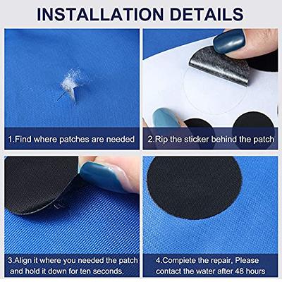 SATINIOR 8 Sheets Down Jacket Repair Patch Self-Adhesive Fabric Patches  Washable Repairing Patch Kit for Clothing Bags, 4 x 8 Inch (Black) - Yahoo  Shopping