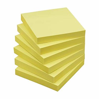 Sticky Notes 3x3 Self-Stick Notes Pads with 6 Bright Colors, Easy