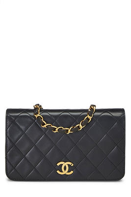 Chanel - Black Lambskin Full Flap Small - Yahoo Shopping
