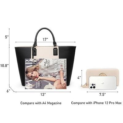 Women Tote Bag Black Handbag: Ladies Handbags Shoulder Bags Large