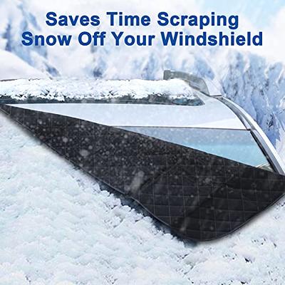 1 Set Car Windshield Snow Cover With Side Mirror Cover, 4 Layers Winter  Frost Protection For Any Weather, Windscreen Covers With Magnetic Edges