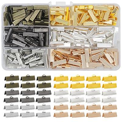 Pandahall 1250pcs/box Brass Crimp Beads, Wire Guardians, Crimp