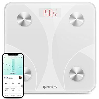 Etekcity Smart Scale for Body Weight, Digital Bathroom Weighing Machine Fat  Percentage BMI Muscle, Accurate Composition Analyzer People, Bluetooth