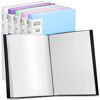 6 Pack Binder with Plastic Sleeves 40 Pocket Art Portfolio