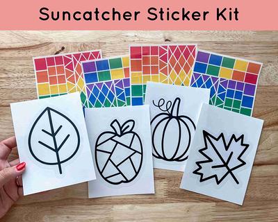 Holiday Trees Suncatcher Kit Kids Craft Kit DIY Art Kit Holiday Gift for  Kids Holiday Crafts Christmas Craft Kits for Kids 