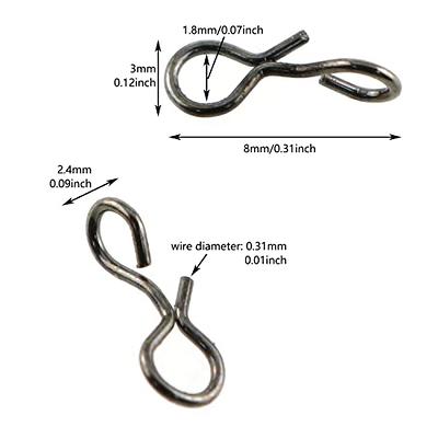 300 Pieces Fly Fishing Snaps Stainless Steel Fly Fishing Snap Hooks Fast  Change Fly Hook Lure Snaps for Flies Hook and Jigs, Mixed Sizes - Yahoo  Shopping