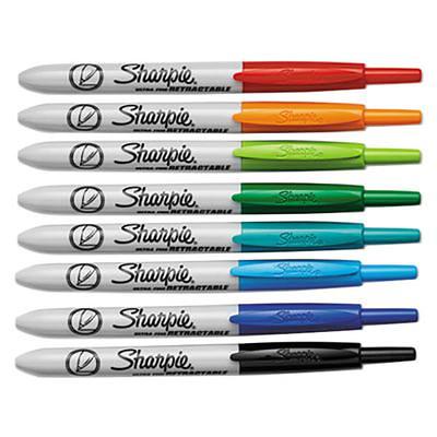 Sharpie Permanent Markers, Ultra Fine Tip, Assorted, 24/Pack (75847)