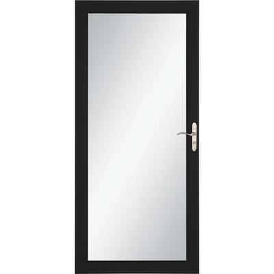 LARSON Signature Selection 36-in x 81-in Obsidian Full-view Interchangeable  Screen Aluminum Storm Door with Brushed Nickel Handle in Black - Yahoo  Shopping