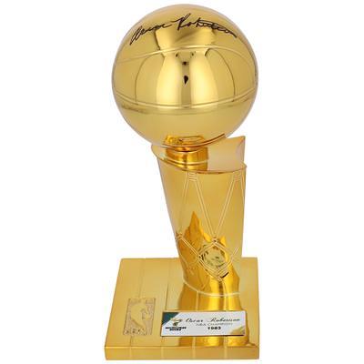 Stephen Curry Golden State Warriors Unsigned 2022 NBA Finals Larry O'Brien Trophy Photograph