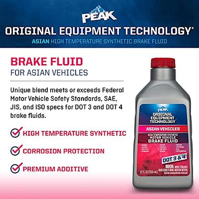 DOT 4 BRAKE FLUID, 12 OZ